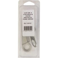 Couteaux pour décolle pare-brise 57/90/30/24mm - lot de 4 pcs