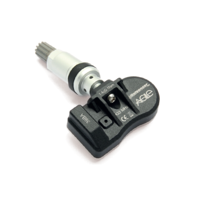 Valve à visser grise avec capteur TPMS universel 433 Mhz (x2)