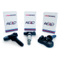 Válvula de rosca gris con sensor TPMS universal 433 Mhz (x2)