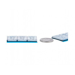Masa adhesiva plana de 12x2,5g sin recubrimiento. Caja de 100.